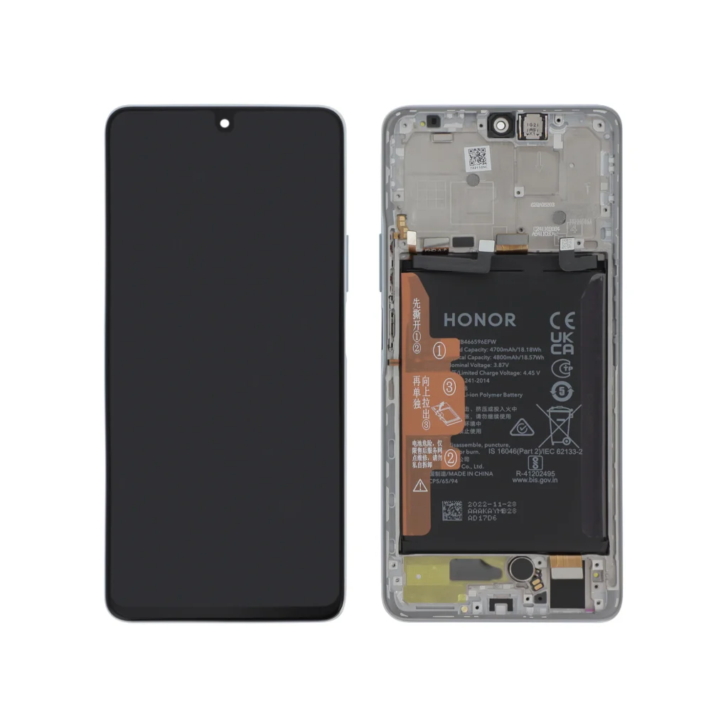 Ecrã Display prateado para Honor Magic 4 Lite (bateria integrada) (SERVICE PACK)