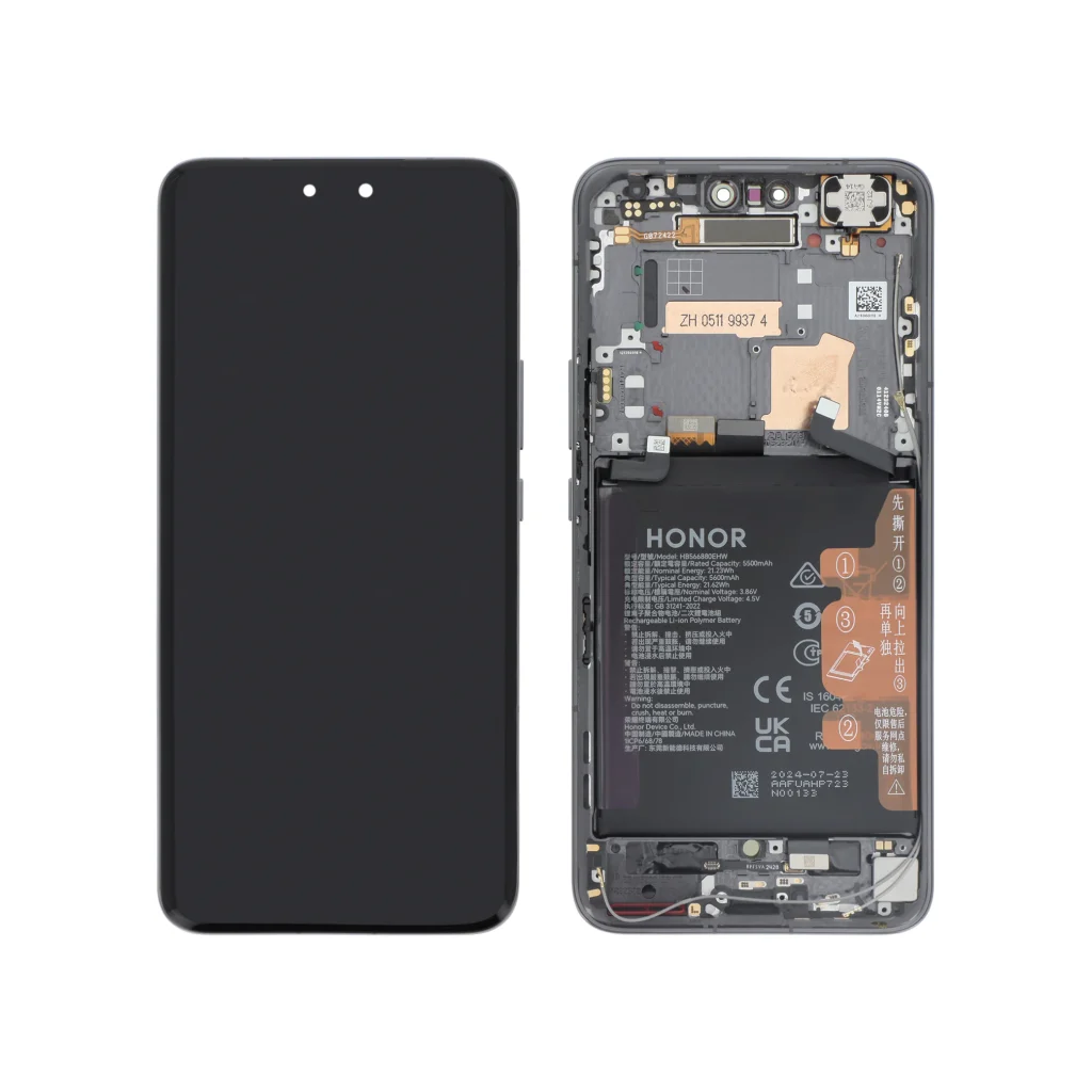 Ecrã Display Preto para Honor Magic 6 Pro (Bateria Integrada) (SERVICE PACK)