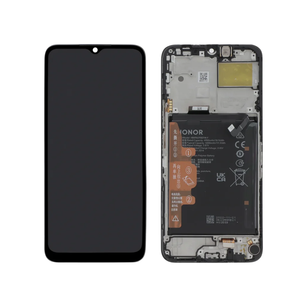 Ecrã Display Preto para Honor X8 5G (Bateria Integrada) (SERVICE PACK)
