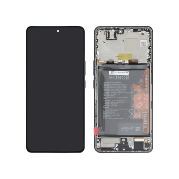 Ecrã Display Titânio Preto para Honor Magic 7 Lite (SERVICE PACK)