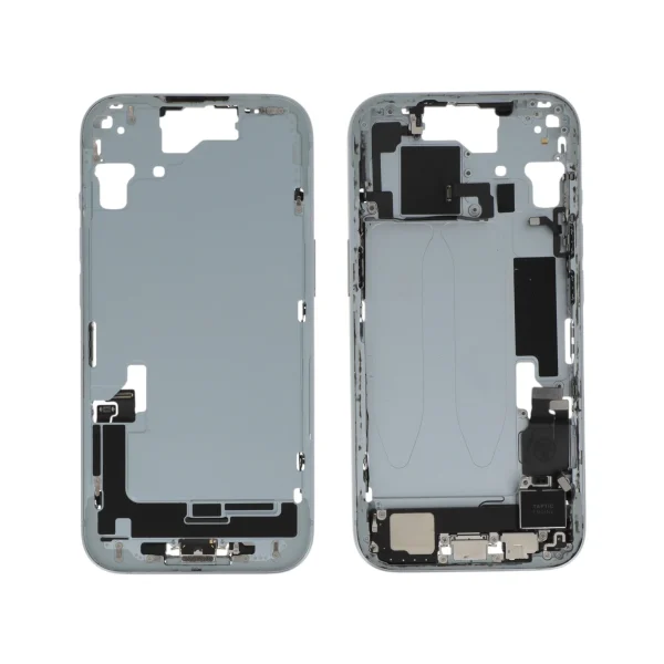 Frame Central Azul para iPhone 15 (com componentes) Retirado (Grade A)