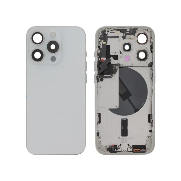 Frame Central para iPhone 15 Pro (Titânio Branco)