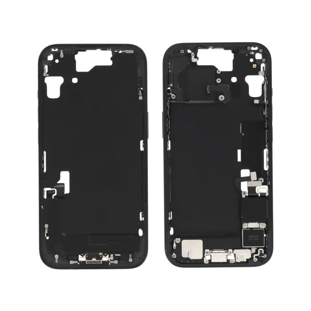 Frame Central Preto para iPhone 15 (com Components) Retirado (Grade A)