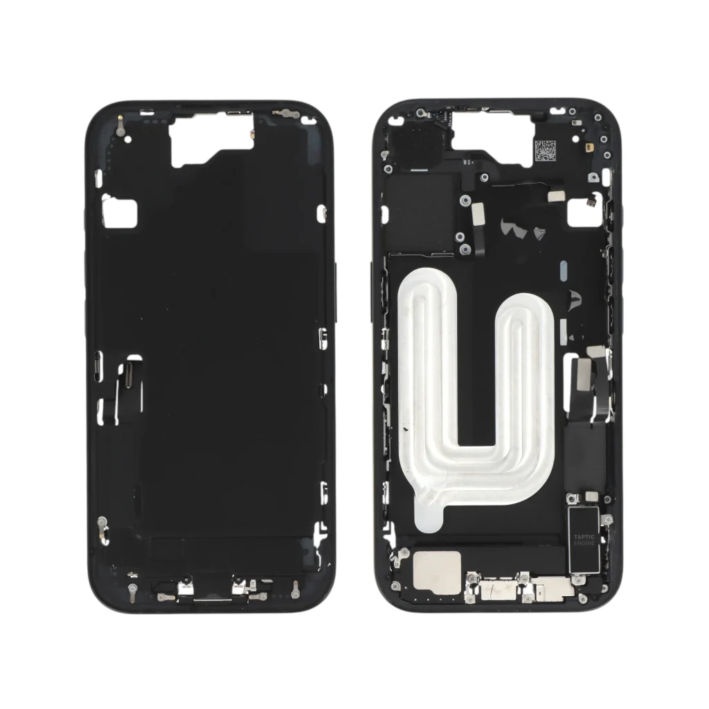 Frame Central Preto para iPhone 16 (com componentes) Retirado (Grade A)