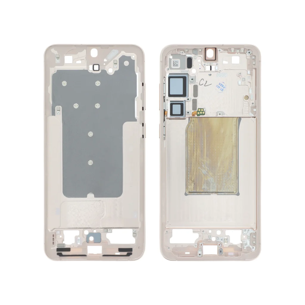 Frame Central Samsung Ouro Rosa para Galaxy S25+ (S936B) (SERVICE PACK)