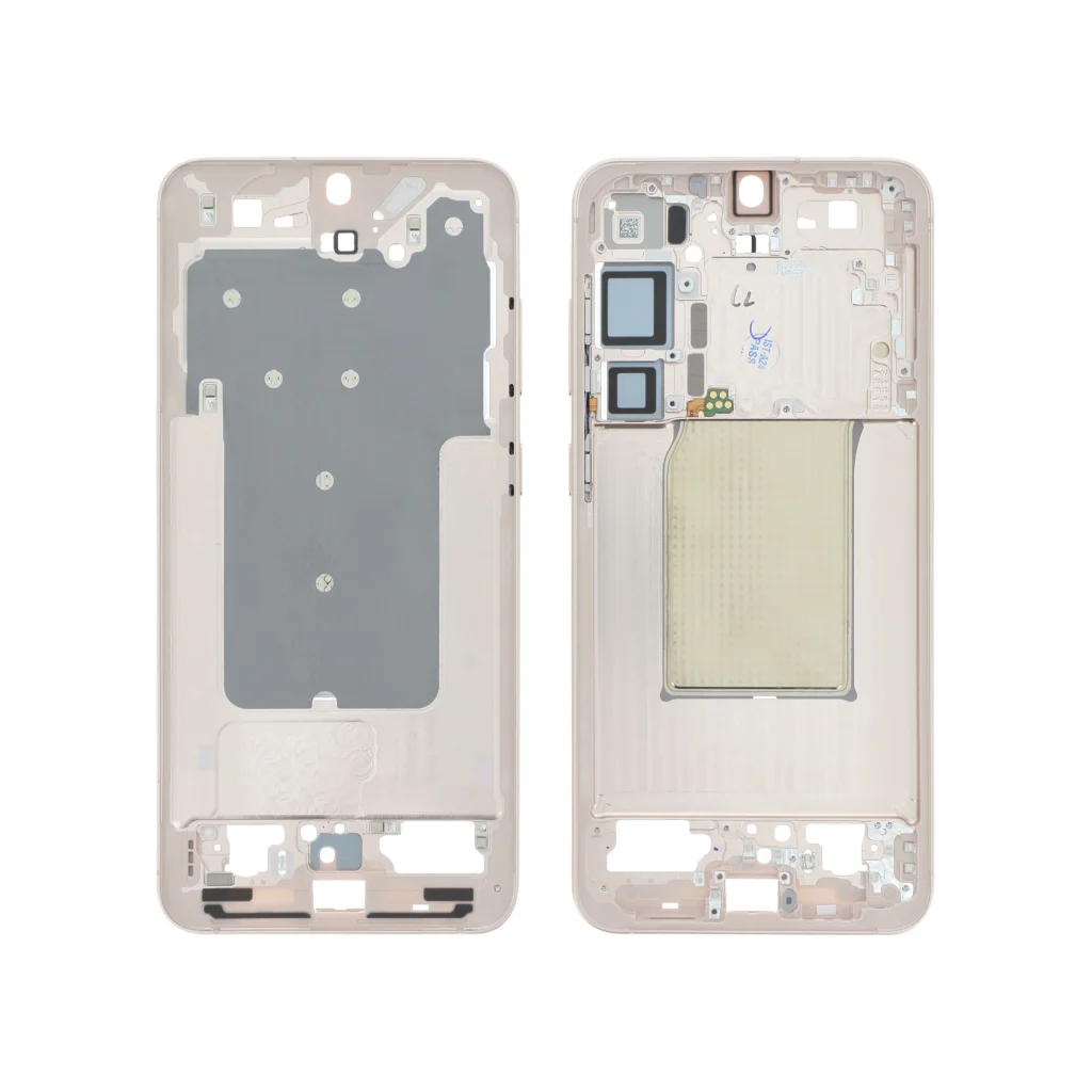 Frame Central Samsung para Galaxy S25+ Ouro Rosa (SERVICE PACK)