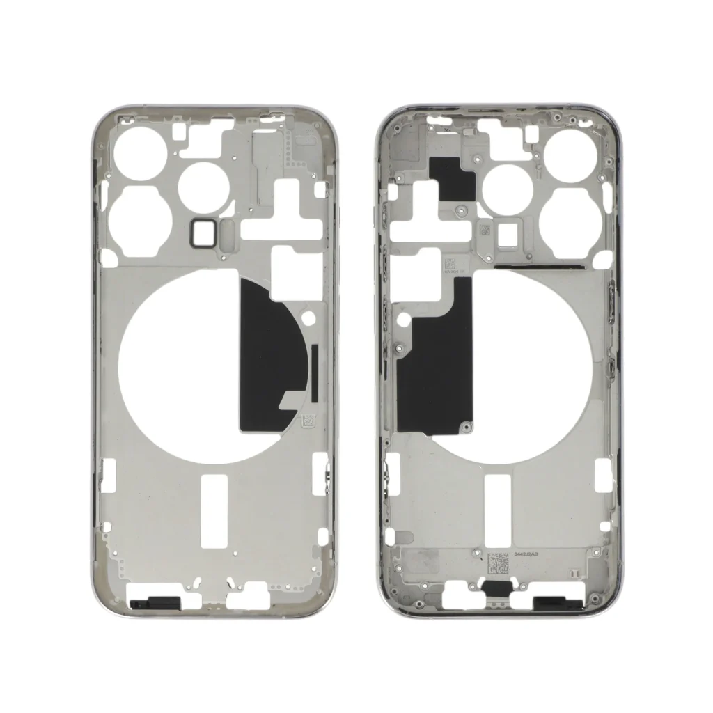 Frame Central Titânio Branco para iPhone 15 Pro Retirado (Grade A)