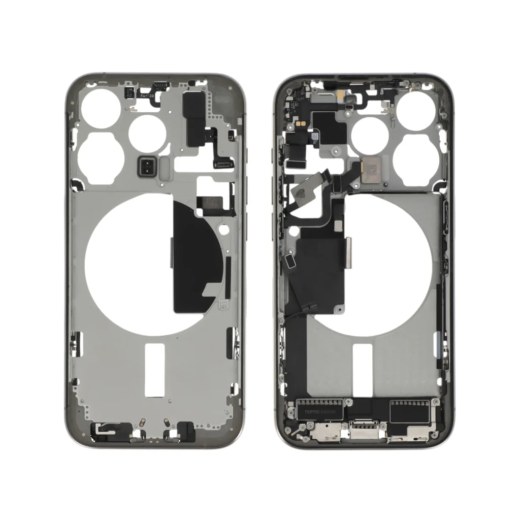 Frame Central Titânio Natural para iPhone 15 Pro Retirado (Grade A)