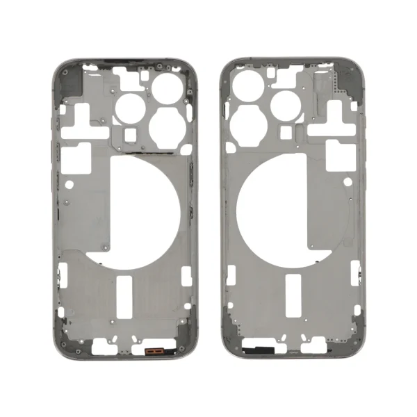 Frame Central Titânio Natural para iPhone 15 Pro Retirado (Grade B)