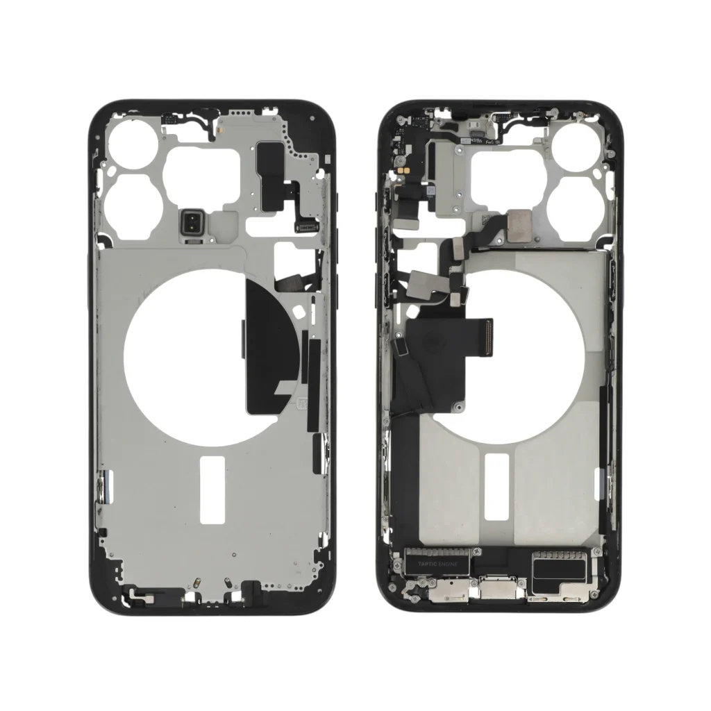 Frame Central Titânio Preto para iPhone 15 Pro Max Retirado (Grade A)