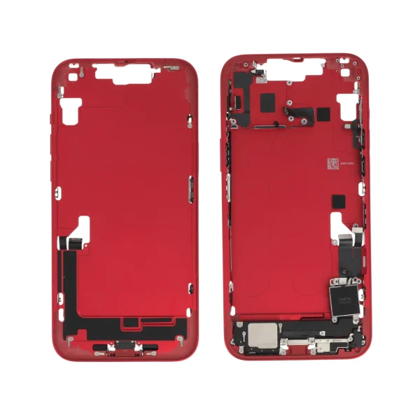 Frame Central Vermelho para iPhone 14 Plus (com Components) Retirado (Grade A)