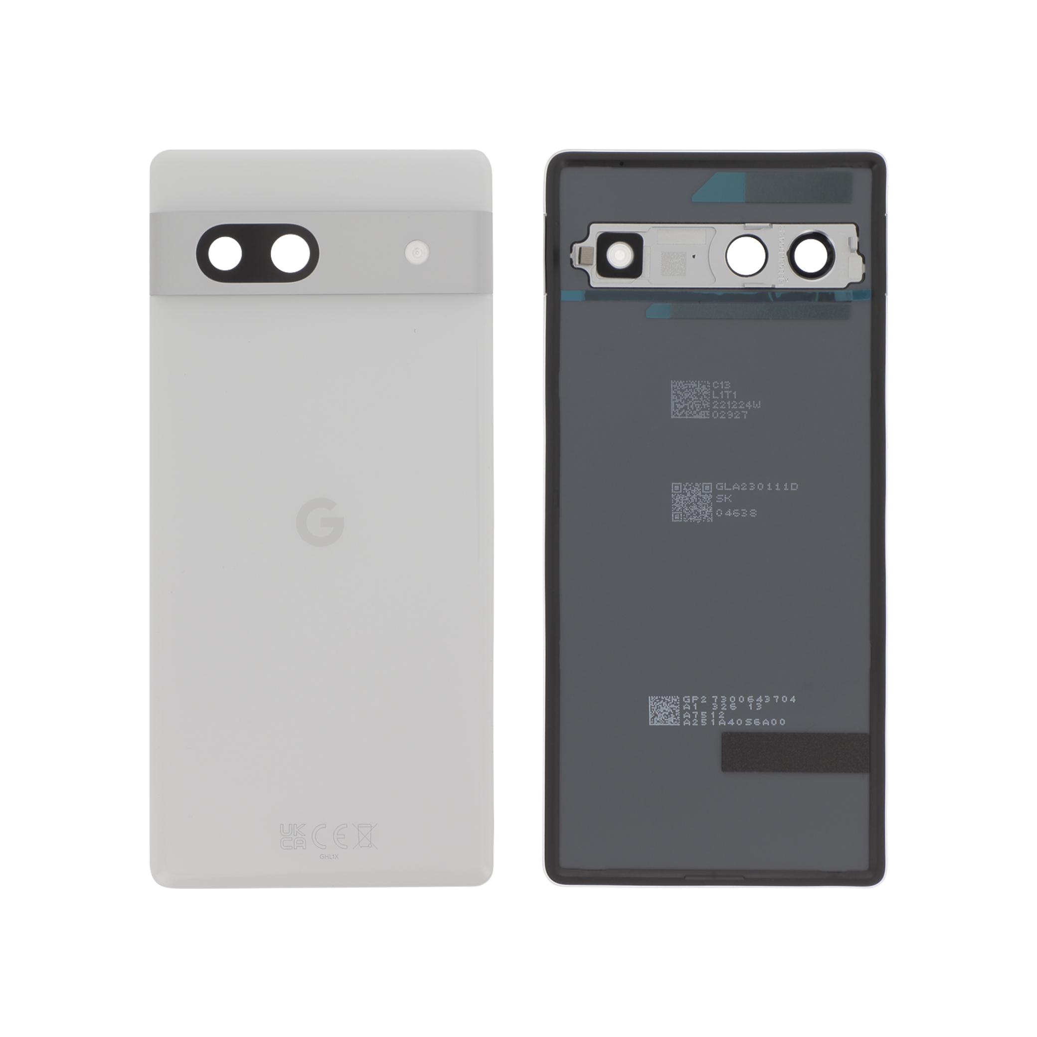 g949-00389-00-0000 Tampa Traseira Tampa Traseira Branca para Google Pixel 7A (SERVICE PACK) - Image 1