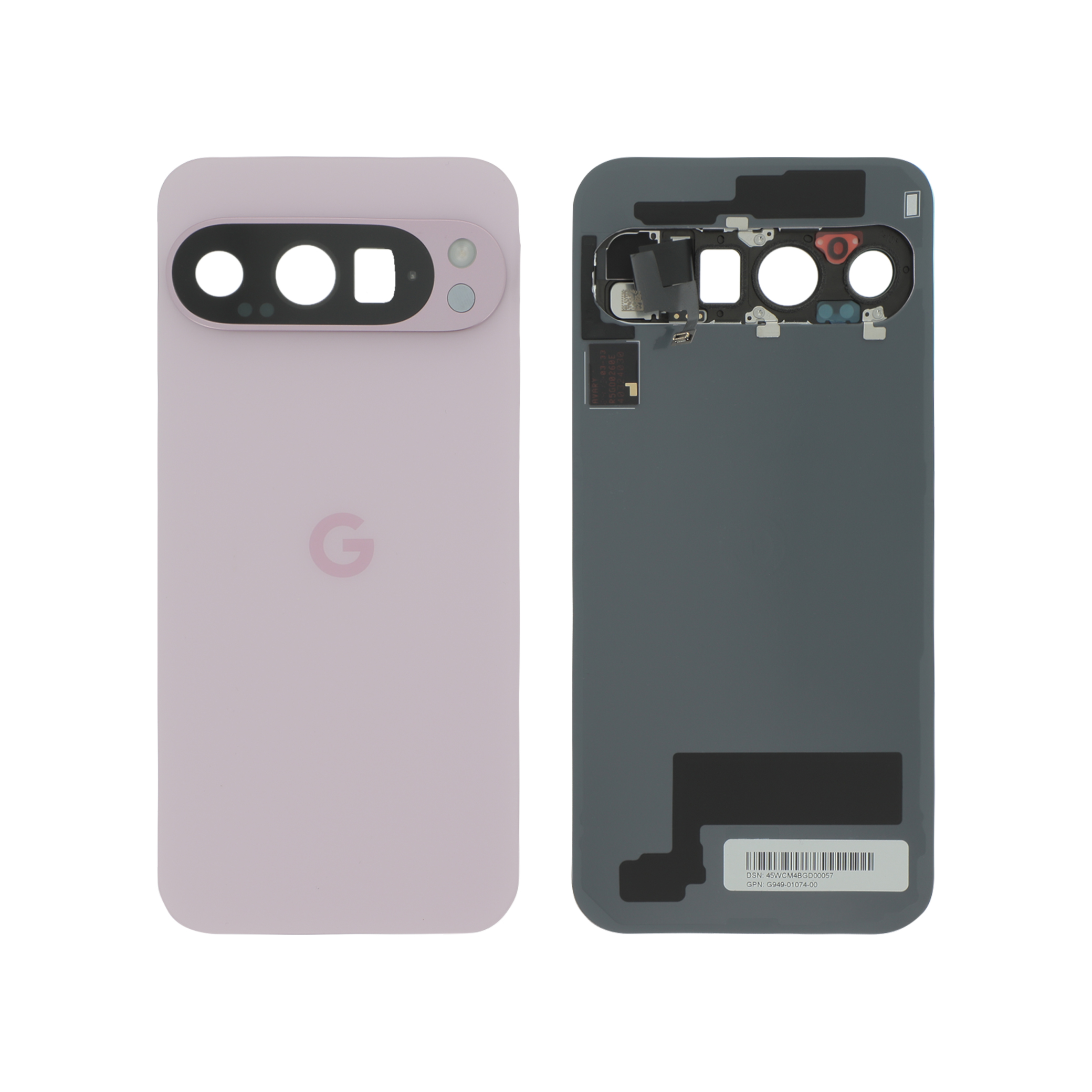 g949-01074-00-0000 Tampa Traseira Quartzo Rosa para Google Pixel 9 Pro (SERVICE PACK) - Image 1
