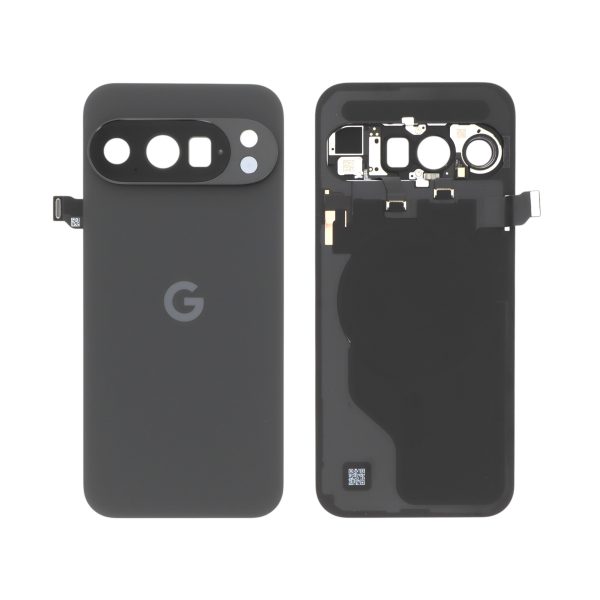 Tampa Traseira para Google Pixel 10 Pro — Volcanic Preta (SERVICE PACK)