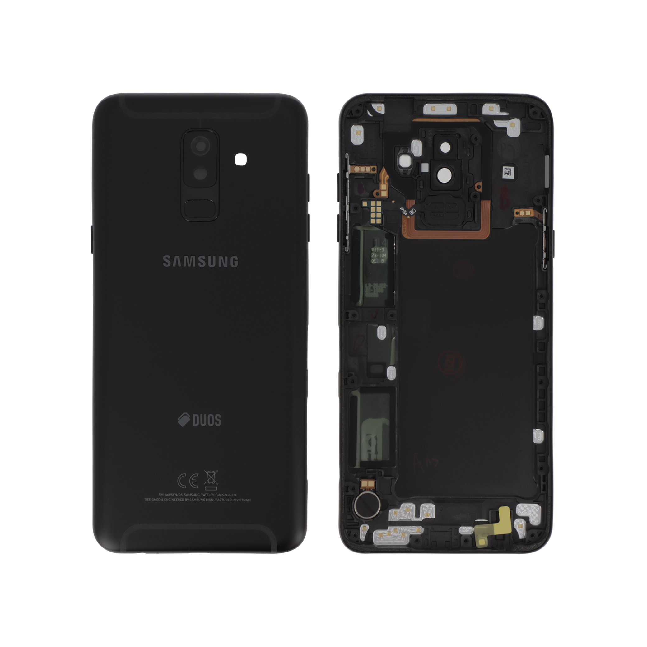 gh82-16431a-0000 Tampa Traseira para Samsung Galaxy A6+ 2018 (A605F) - Preta (SERVICE PACK) - Image 1