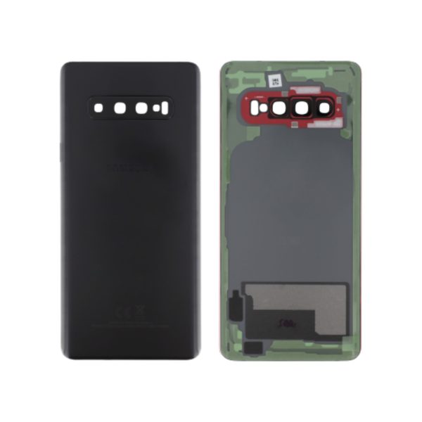 Tampa Traseira para Samsung Galaxy S10+ (G975F) Prism Preta (SERVICE PACK)