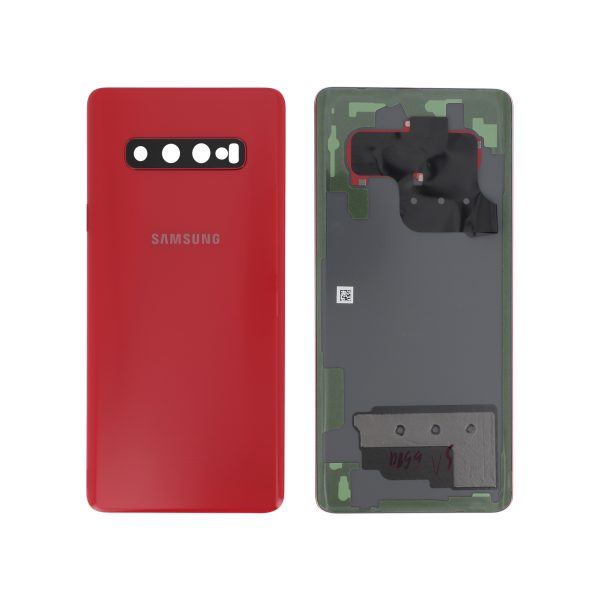 Tampa Traseira para Samsung Galaxy S10+ (G975F) - Vermelha (SERVICE PACK)