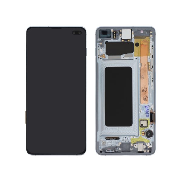 Ecrã Display completo Azul para Samsung Galaxy S10+ (G975F) (SERVICE PACK)