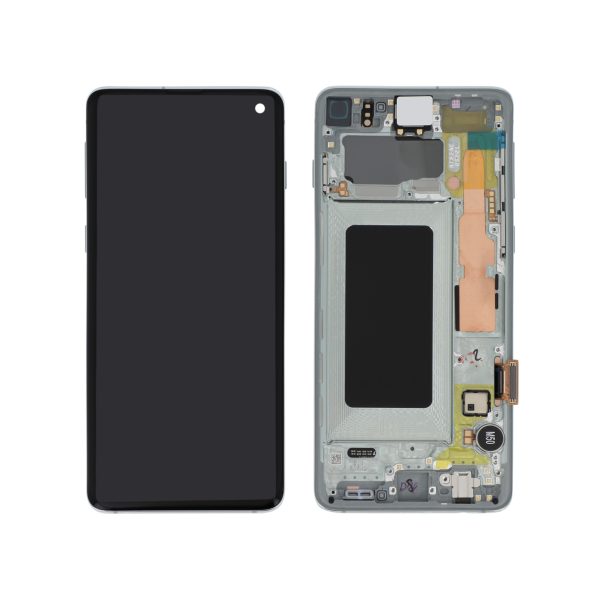 Ecrã Display verde para Samsung Galaxy S10 (G973F) (SERVICE PACK)
