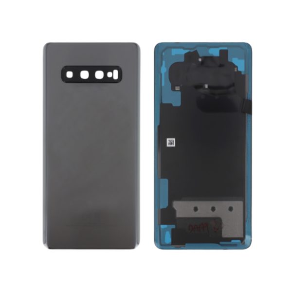 Tampa Traseira Samsung para Galaxy S10+ (G975F) - Cerâmica Preta (SERVICE PACK)