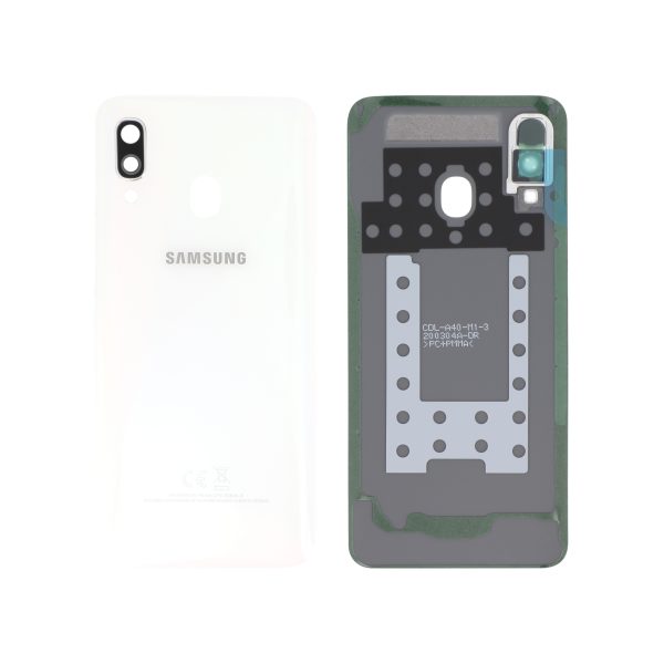Tampa Traseira para Samsung Galaxy A40 (A405F) Branca (SERVICE PACK)
