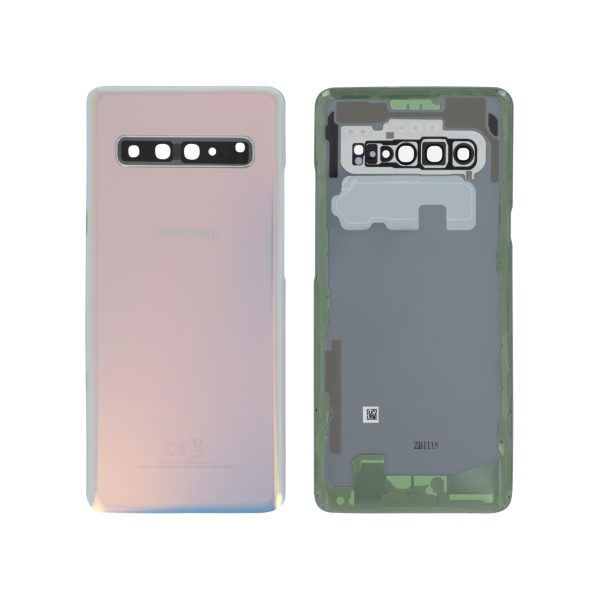 Tampa Traseira para Samsung Galaxy S10 5G (G977) Prateada (SERVICE PACK)