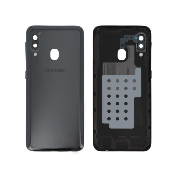 Tampa Traseira para Samsung Galaxy A20e (A202F) - Preta (SERVICE PACK)