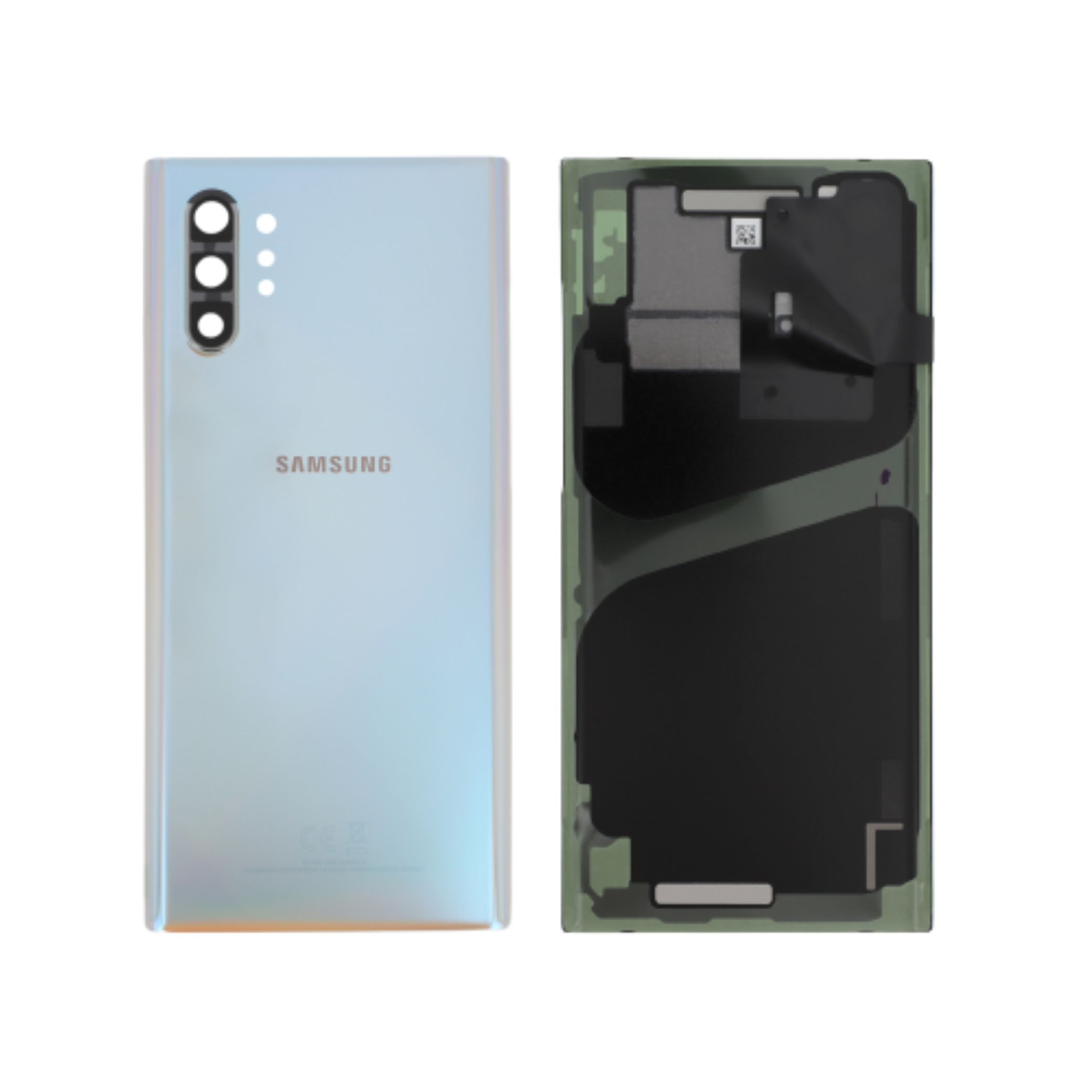 xr:d:DAFlIDemwoo:10,j:4667247784828987137,t:23060709 Tampa Traseira Prateada para Samsung Galaxy Note 10+ (N975F) (SERVICE PACK) - Image 1