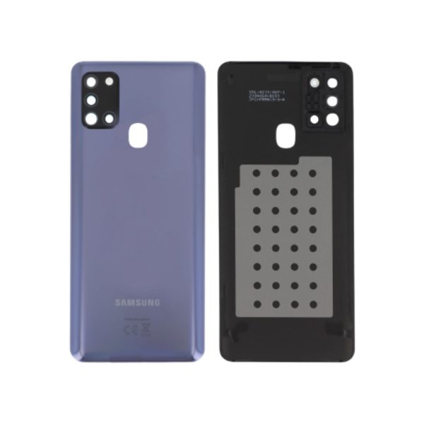Tampa Traseira Azul para Samsung Galaxy A21s (SERVICE PACK)
