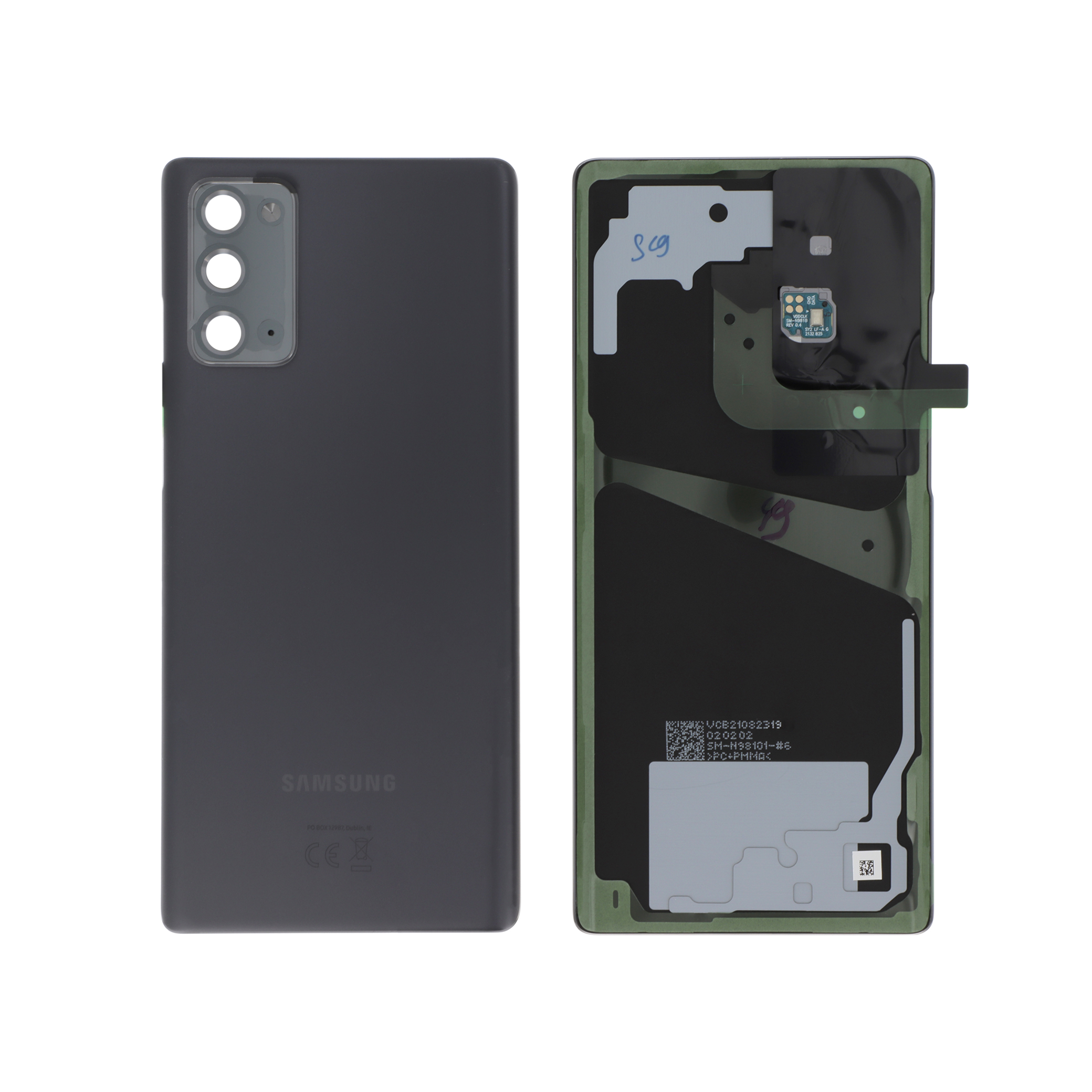 gh82-23298a-0000_2 Tampa Traseira Cinzenta para Samsung Galaxy Note 20 (N980F) (SERVICE PACK) - Image 1