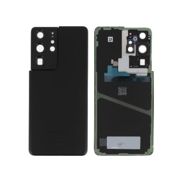 Tampa Traseira para Samsung Galaxy S21 Ultra 5G (G998B) - Preta (SERVICE PACK)
