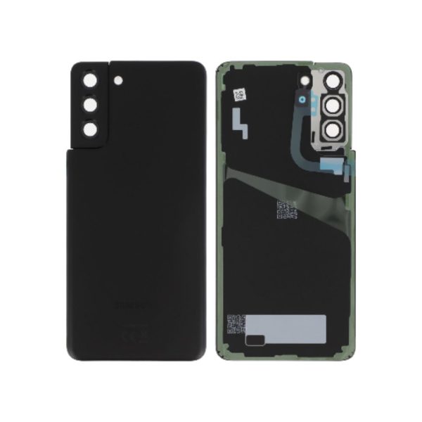 Tampa Traseira para Samsung Galaxy S21+ 5G (G996B) Preta (SERVICE PACK)