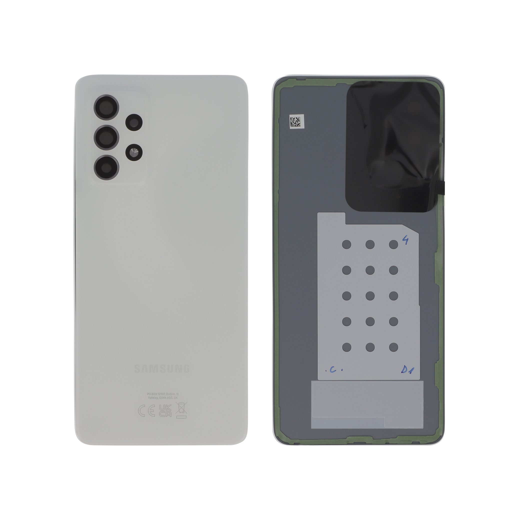 gh82-25225d-0000_1_1 Tampa Traseira Samsung para Galaxy A52 Branca (SERVICE PACK) - Image 1