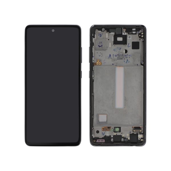 Ecrã Display completo Preto para Samsung Galaxy A52S 5G (A528B) (SERVICE PACK)