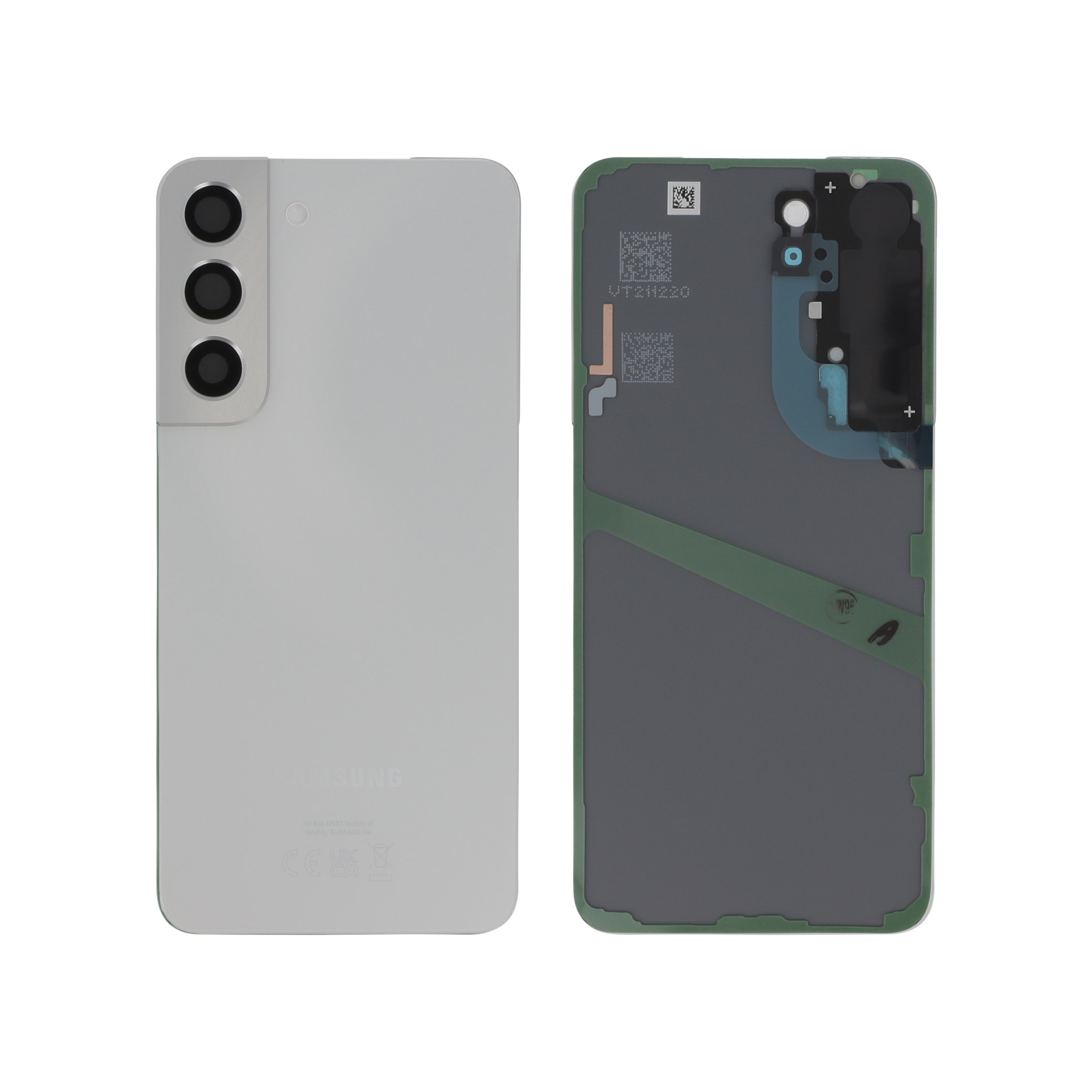 gh82-27434b-0000_1_1 Tampa Traseira para Samsung Galaxy S22 (G901B) — Branca (SERVICE PACK) - Image 1
