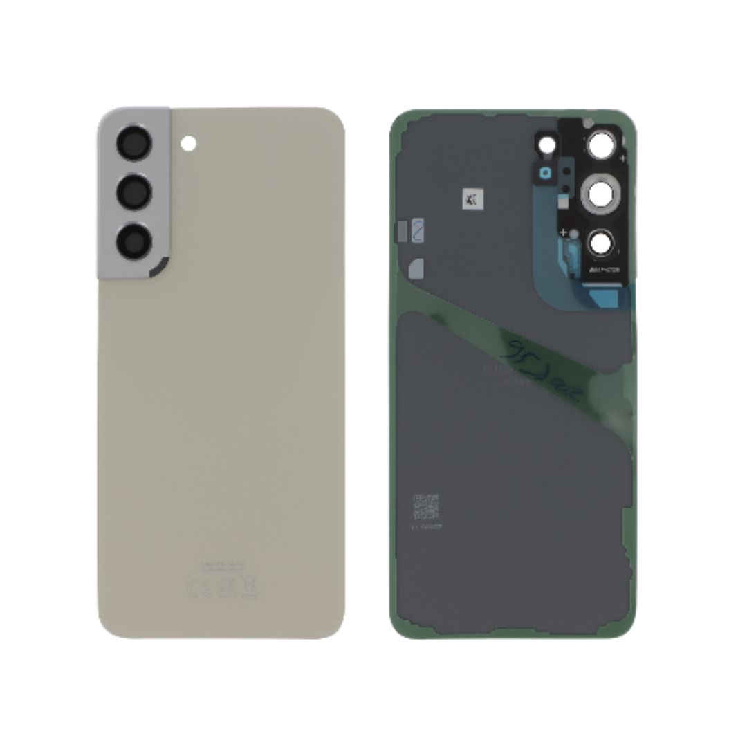 xr:d:DAFicRLCJfY:13,j:46795653563,t:23050918 Tampa Traseira Creme para Samsung Galaxy S22+ (S906) (SERVICE PACK) - Image 1