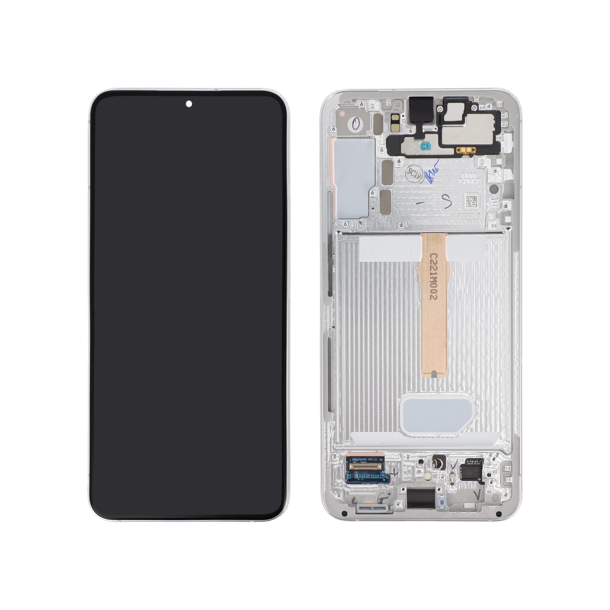 gh82-27500b-0000_1 Ecrã Display completo Branco para Samsung Galaxy S22+ (S906) (SERVICE PACK) - Image 1
