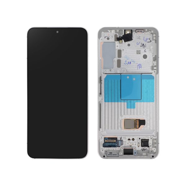 Ecrã Display completo Branco para Samsung Galaxy S22 (S901) (SERVICE PACK)