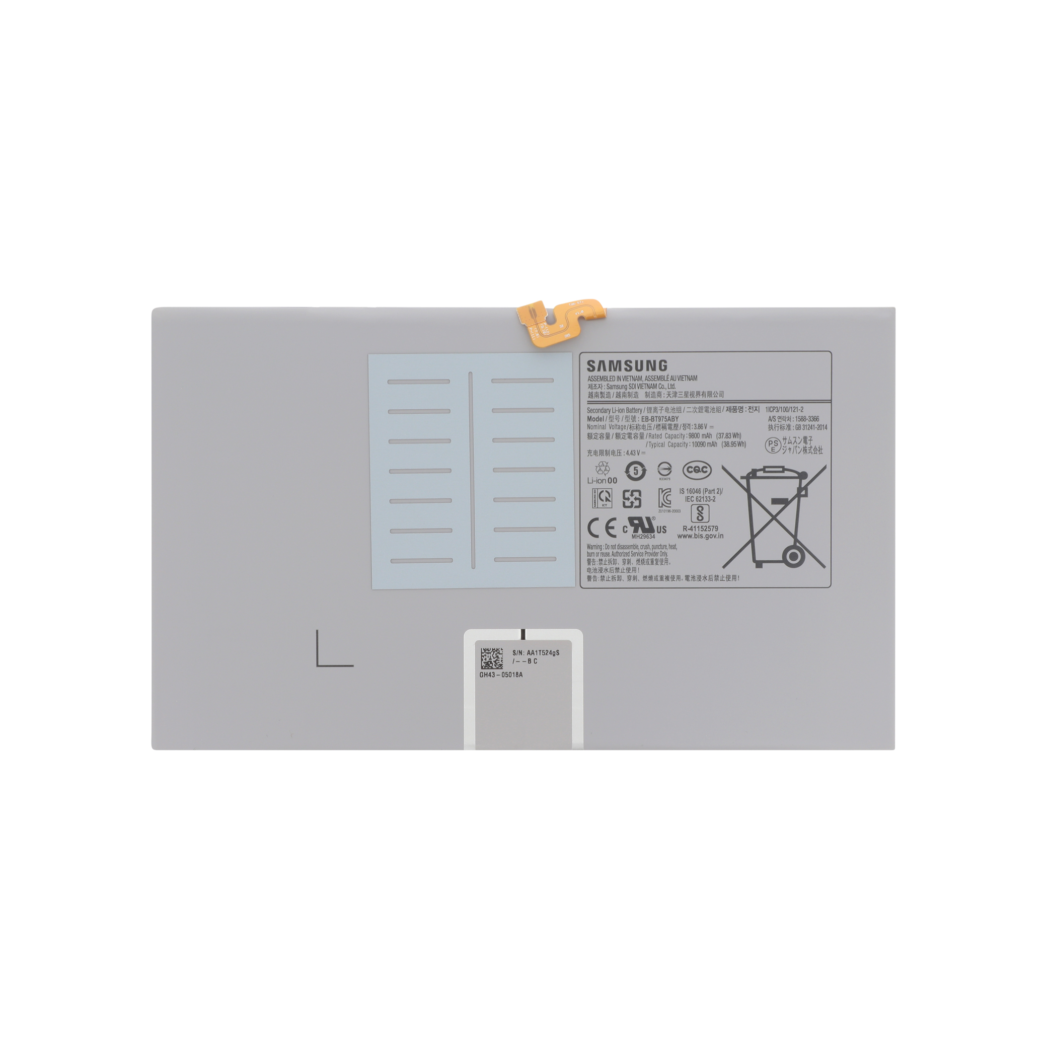 gh82-27888a-0001_1 Bateria para Samsung Galaxy Tab S8+ (X800/X806) (SERVICE PACK) - Image 1
