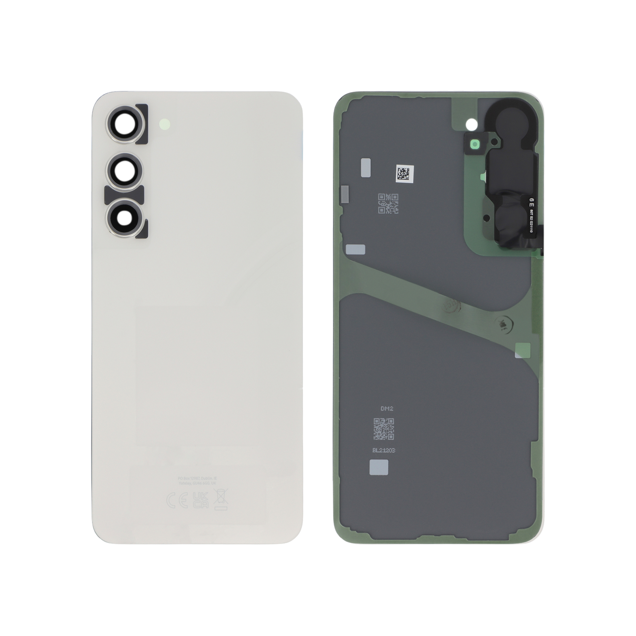 gh82-30388b-0000_1_1 Tampa Traseira para Samsung Galaxy S23+ Creme (SERVICE PACK) - Image 1