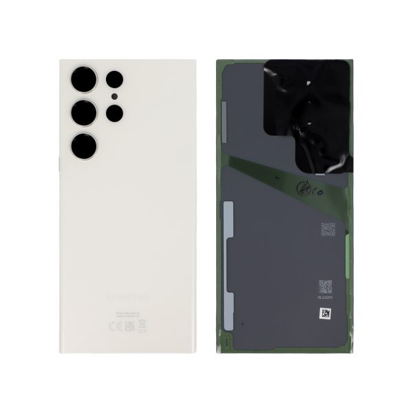 Tampa Traseira para Samsung Galaxy S23 Ultra (S918B) - Creme (SERVICE PACK)