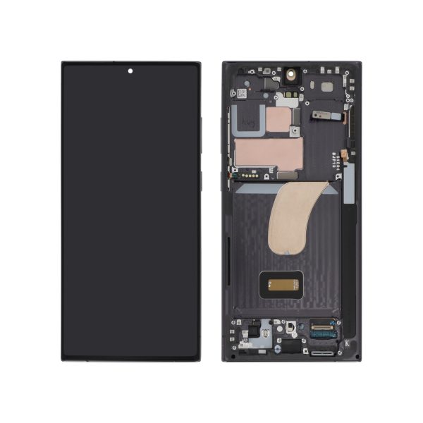 Ecrã Display completo Preto para Samsung Galaxy S23 Ultra (S918) (SERVICE PACK)