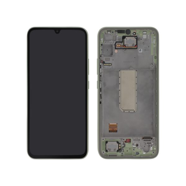 Ecrã Display completo para Samsung Galaxy A34 5G (A346B) - Verde (SERVICE PACK)
