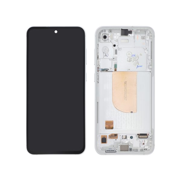 Ecrã Display branco para Samsung Galaxy S23 FE (S711B) (SERVICE PACK)