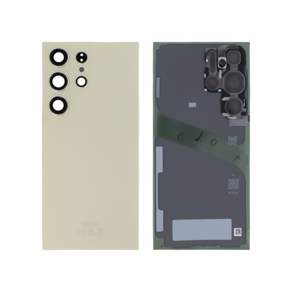 Tampa Traseira para Samsung Galaxy S24 Ultra - Titânio Amarela (SERVICE PACK)