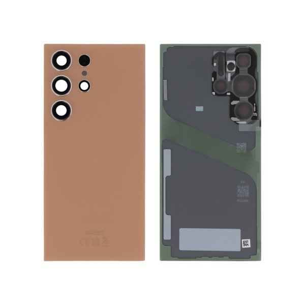 Tampa Traseira Titânio Laranja para Samsung Galaxy S24 Ultra (S928B) (SERVICE PACK)