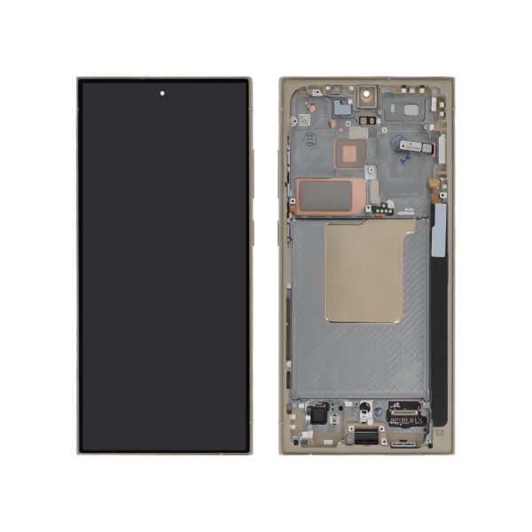 Ecrã Display para Samsung Galaxy S24 Ultra Titânio Amarelo (SERVICE PACK)