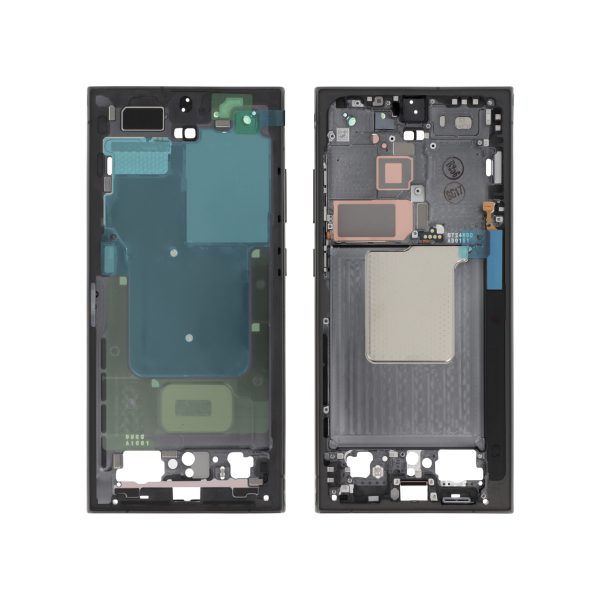 Frame para Samsung Galaxy S24 Ultra Titânio Preto (SERVICE PACK)