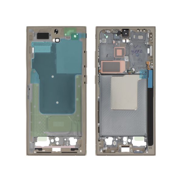 Frame para Samsung Galaxy S24 Ultra (Titânio Amarelo) (SERVICE PACK)
