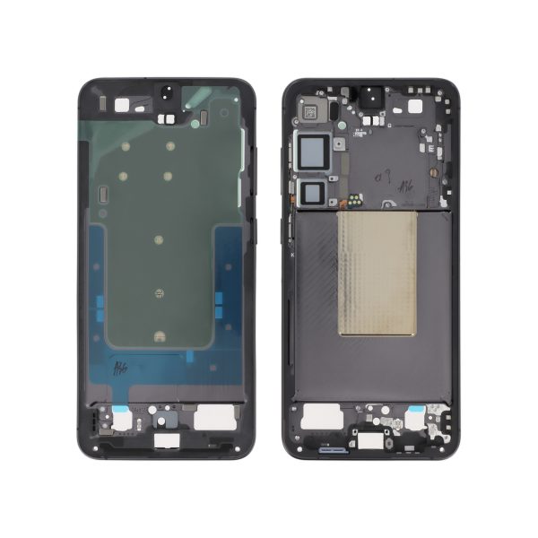 Frame Central Preto para Samsung Galaxy S24+ (S926B) (SERVICE PACK)